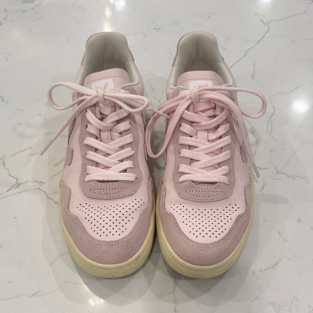 Veja Pink and Cream Women's Sneakers